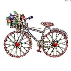 Colorful Bicycle Brooch